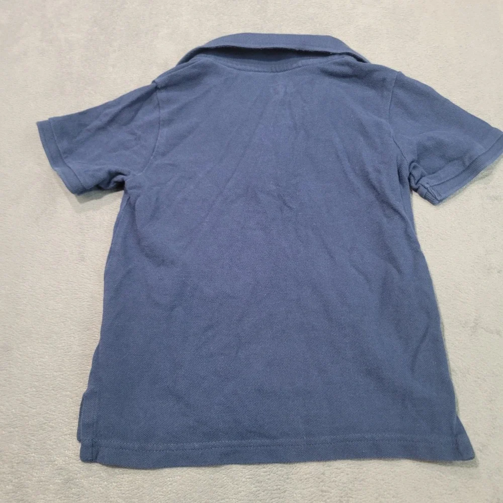 The Children's Place Polo Shirt Boys 3 Navy Blue Pique Cotton Short Sleeve Basic